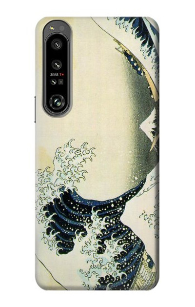 S1040 Hokusai The Great Wave of Kanagawa Case Cover Custodia per Sony Xperia 1 IV S1040 Hokusai The Great Wave of Kanagawa Case Cover Custodia per Sony Xperia 1 IV