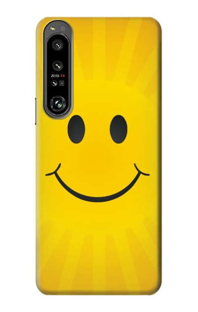 S1146 Yellow Sun Smile Case Cover Custodia per Sony Xperia 1 IV S1146 Yellow Sun Smile Case Cover Custodia per Sony Xperia 1 IV