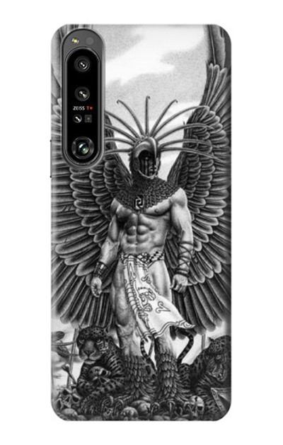 S1235 Aztec Warrior Case Cover Custodia per Sony Xperia 1 IV S1235 Aztec Warrior Case Cover Custodia per Sony Xperia 1 IV