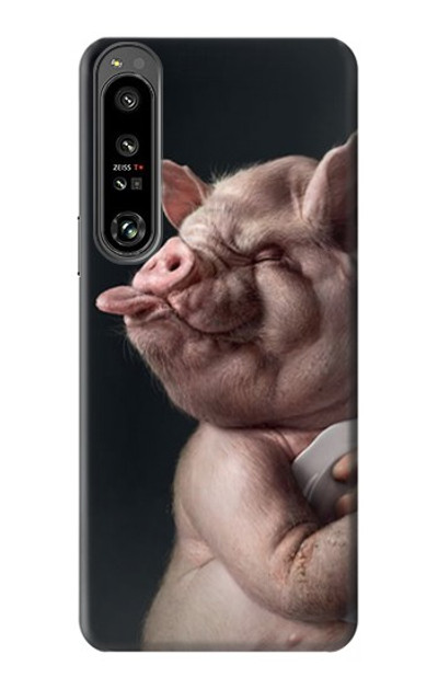 S1273 Crazy Pig Case Cover Custodia per Sony Xperia 1 IV S1273 Crazy Pig Case Cover Custodia per Sony Xperia 1 IV