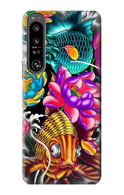 S1630 Fish Japanese Oriental Tattoo Case Cover Custodia per Sony Xperia 1 IV S1630 Fish Japanese Oriental Tattoo Case Cover Custodia per Sony Xperia 1 IV