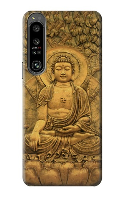 S2452 Buddha Bas Relief Art Graphic Printed Case Cover Custodia per Sony Xperia 1 IV