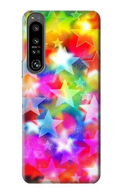 S3292 Colourful Disco Star Case Cover Custodia per Sony Xperia 1 IV