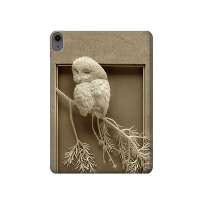 S1386 Paper Sculpture Owl Case Cover Custodia per iPad Air (2022, 2020), Air 11 (2024), Pro 11 (2022)