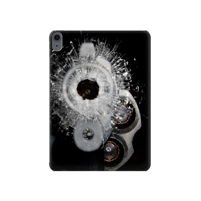 S2387 Gun Bullet Hole Glass Case Cover Custodia per iPad Air (2022, 2020), Air 11 (2024), Pro 11 (2022)