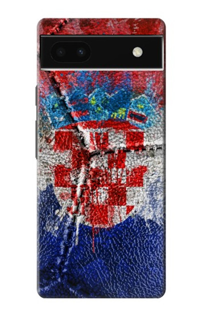 S3313 Croatia Flag Vintage Football Graphic Case Cover Custodia per Google Pixel 6a