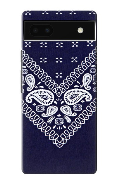 S3357 Navy Blue Bandana Pattern Case Cover Custodia per Google Pixel 6a