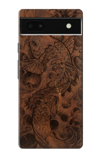 S3405 Fish Tattoo Leather Graphic Print Case Cover Custodia per Google Pixel 6a