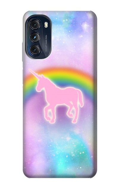 S3070 Rainbow Unicorn Pastel Sky Case Cover Custodia per Motorola Moto G (2022)