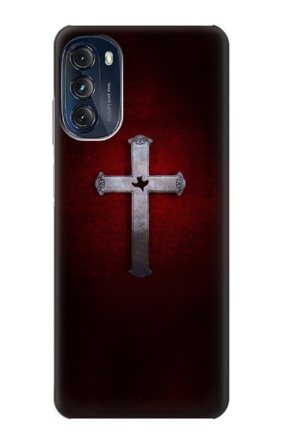 S3160 Christian Cross Case Cover Custodia per Motorola Moto G (2022)