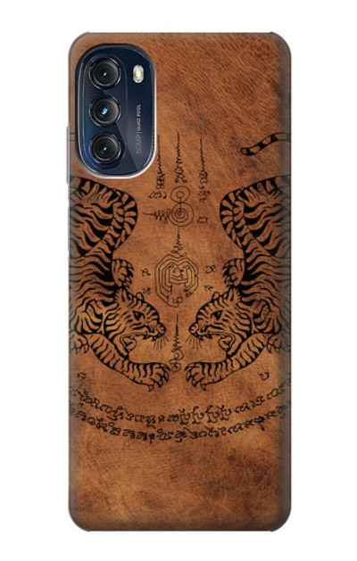 S3209 Sak Yant Twin Tiger Case Cover Custodia per Motorola Moto G (2022)