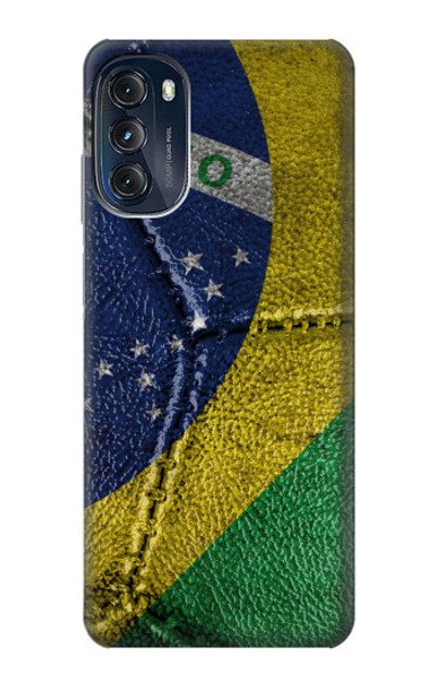 S3297 Brazil Flag Vintage Football Graphic Case Cover Custodia per Motorola Moto G (2022)