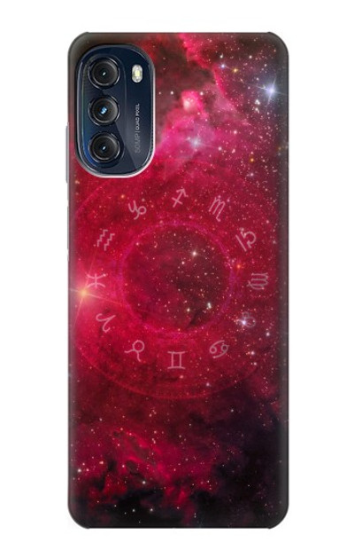 S3368 Zodiac Red Galaxy Case Cover Custodia per Motorola Moto G (2022)