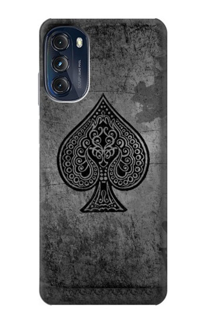 S3446 Black Ace Spade Case Cover Custodia per Motorola Moto G (2022)