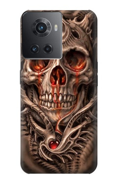 S1675 Skull Blood Tattoo Case Cover Custodia per OnePlus Ace