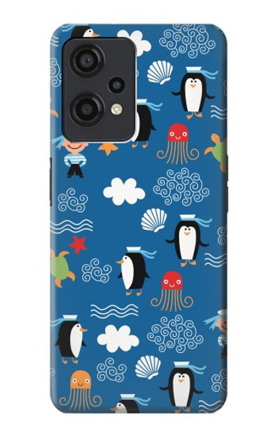 S2572 Marine Penguin Pattern Case Cover Custodia per OnePlus Nord CE 2 Lite 5G