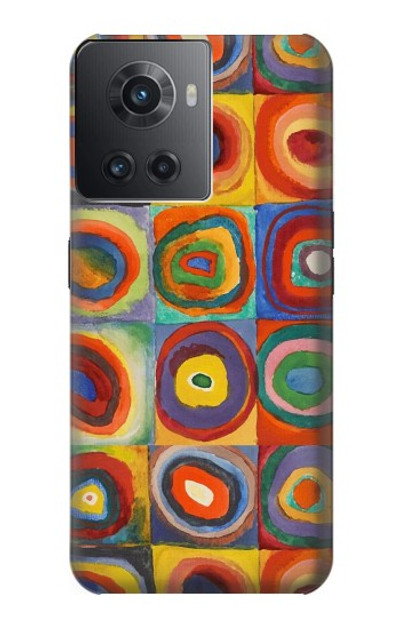 S3409 Squares Concentric Circles Case Cover Custodia per OnePlus 10R