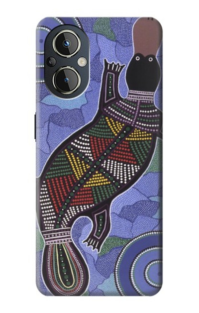 S3387 Platypus Australian Aboriginal Art Case Cover Custodia per OnePlus Nord N20 5G