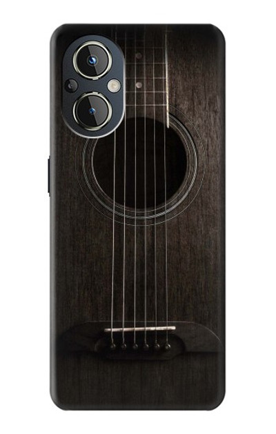 S3834 Old Woods Black Guitar Case Cover Custodia per OnePlus Nord N20 5G