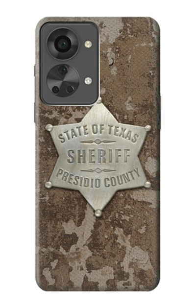 S2868 Texas Presidio County Sheriff Badge Case Cover Custodia per OnePlus Nord 2T