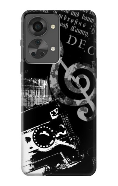 S3197 Music Cassette Note Case Cover Custodia per OnePlus Nord 2T