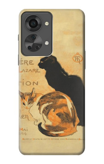 S3229 Vintage Cat Poster Case Cover Custodia per OnePlus Nord 2T