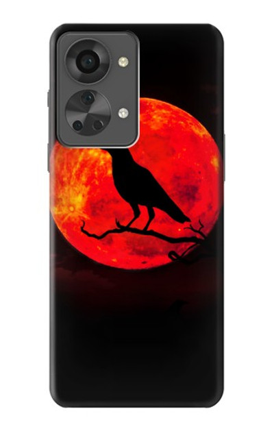 S3328 Crow Red Moon Case Cover Custodia per OnePlus Nord 2T