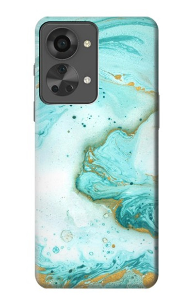 S3399 Green Marble Graphic Print Case Cover Custodia per OnePlus Nord 2T