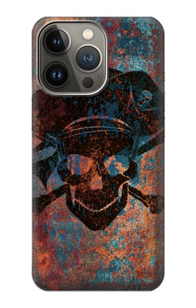 S3895 Pirate Skull Metal Case Cover Custodia per iPhone 13 Pro Max