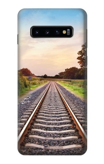 S3866 Railway Straight Train Track Case Cover Custodia per Samsung Galaxy S10
