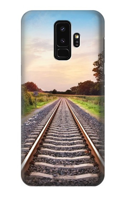 S3866 Railway Straight Train Track Case Cover Custodia per Samsung Galaxy S9 Plus