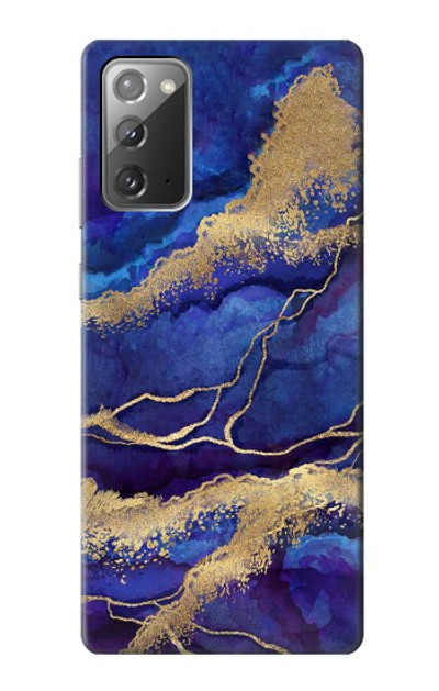 S3906 Navy Blue Purple Marble Case Cover Custodia per Samsung Galaxy Note 20