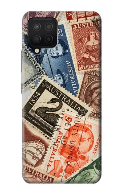 S3900 Stamps Case Cover Custodia per Samsung Galaxy A12