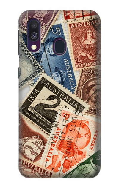 S3900 Stamps Case Cover Custodia per Samsung Galaxy A40