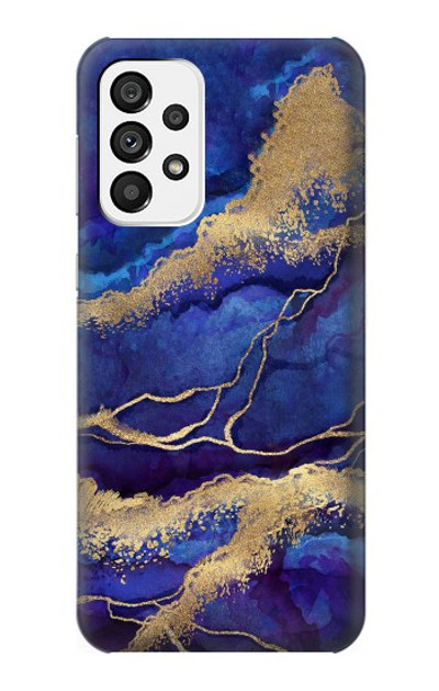 S3906 Navy Blue Purple Marble Case Cover Custodia per Samsung Galaxy A73 5G