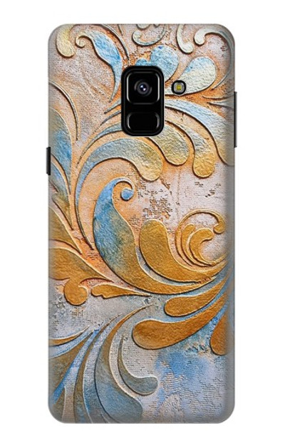 S3875 Canvas Vintage Rugs Case Cover Custodia per Samsung Galaxy A8 (2018)