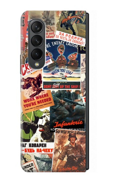 S3905 Vintage Army Poster Case Cover Custodia per Samsung Galaxy Z Fold 3 5G