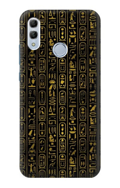 S3869 Ancient Egyptian Hieroglyphic Case Cover Custodia per Huawei Honor 10 Lite, Huawei P Smart 2019