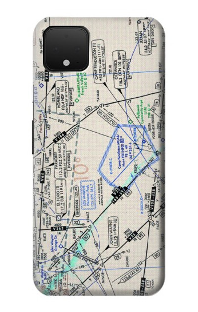 S3882 Flying Enroute Chart Case Cover Custodia per Google Pixel 4 XL