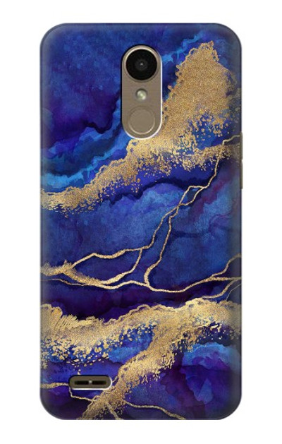 S3906 Navy Blue Purple Marble Case Cover Custodia per LG K10 (2018), LG K30