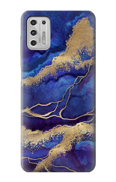 S3906 Navy Blue Purple Marble Case Cover Custodia per Motorola Moto G Stylus (2021)