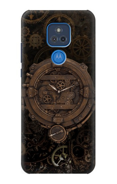 S3902 Steampunk Clock Gear Case Cover Custodia per Motorola Moto G Play (2021)