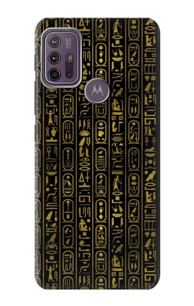 S3869 Ancient Egyptian Hieroglyphic Case Cover Custodia per Motorola Moto G10 Power