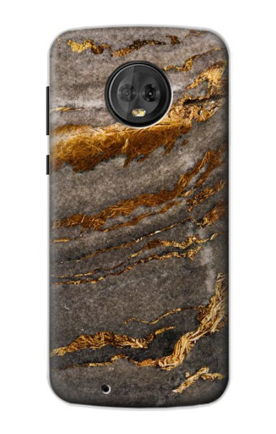 S3886 Gray Marble Rock Case Cover Custodia per Motorola Moto G6