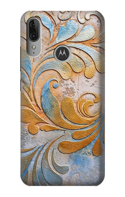 S3875 Canvas Vintage Rugs Case Cover Custodia per Motorola Moto E6 Plus, Moto E6s