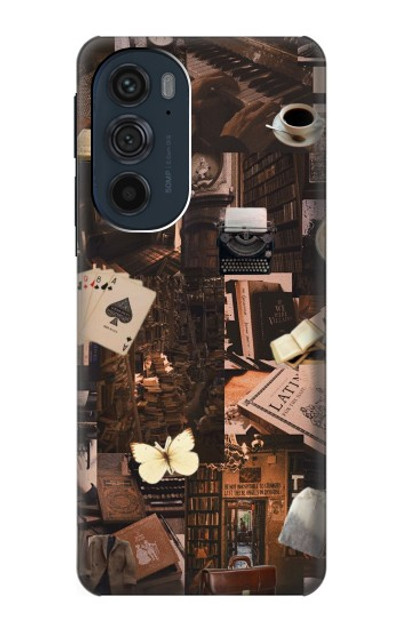 S3877 Dark Academia Case Cover Custodia per Motorola Edge 30 Pro