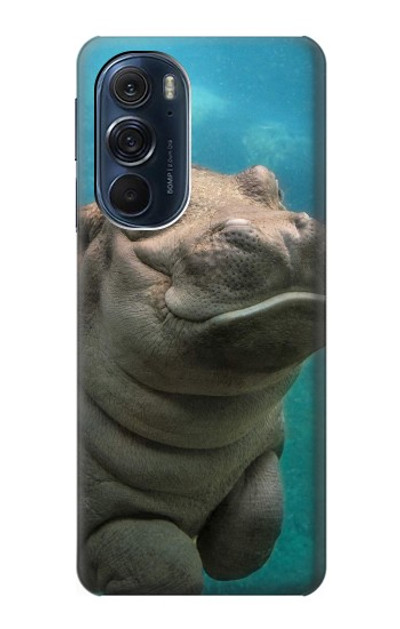 S3871 Cute Baby Hippo Hippopotamus Case Cover Custodia per Motorola Edge X30