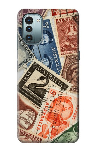 S3900 Stamps Case Cover Custodia per Nokia G11, G21