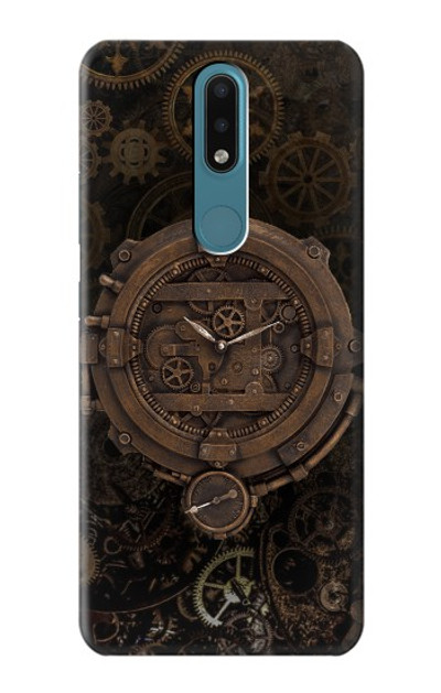 S3902 Steampunk Clock Gear Case Cover Custodia per Nokia 2.4