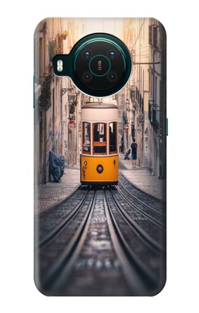 S3867 Trams in Lisbon Case Cover Custodia per Nokia X10